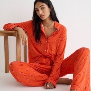J.crew eco dreamiest soft long sleeve floral‎ pajamas small